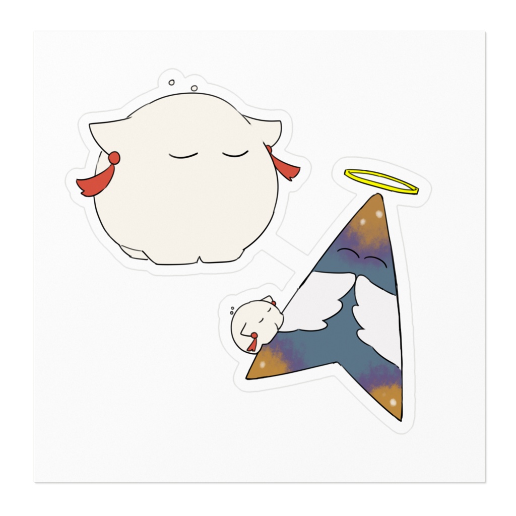 フォロワー概念かわいいステッカー