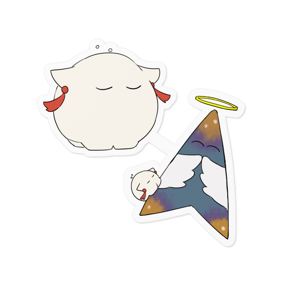 フォロワー概念かわいいステッカー