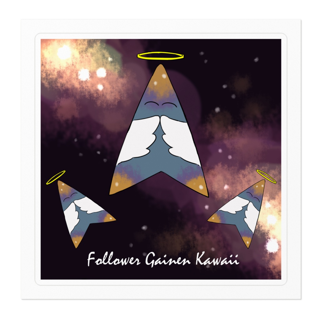 フォロワー概念かわいいステッカー