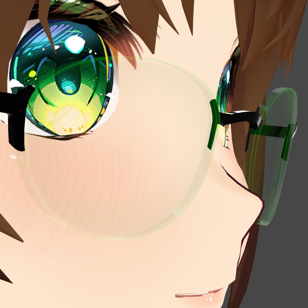 VRoid用のメガネのレンズ質感にちょっと拘ってみたテクスチャのおすそわけ