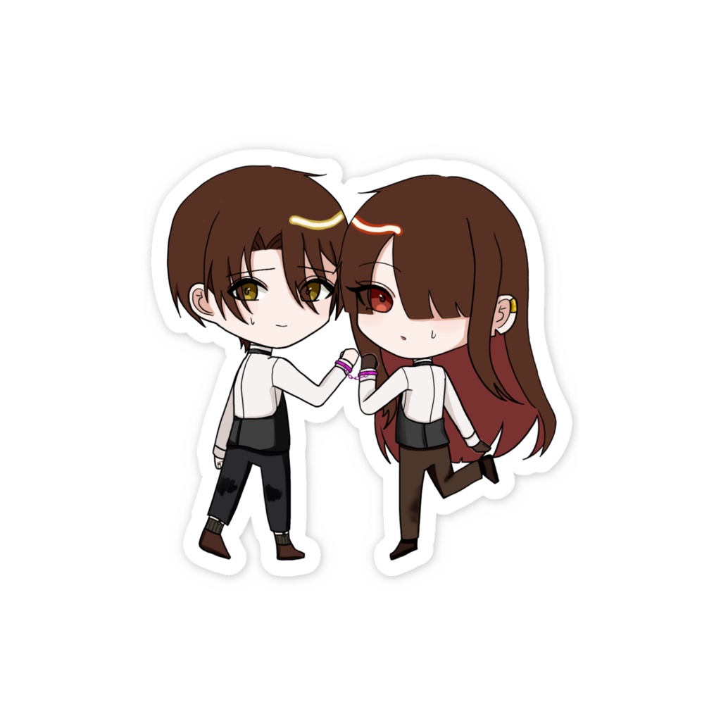 ジン&ネグロスマホステッカー