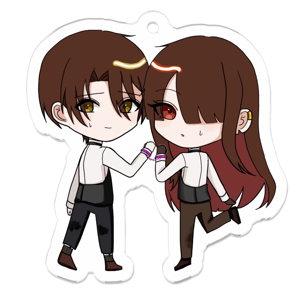 ジン＆ネグロアクリルキーホルダー50×50mm