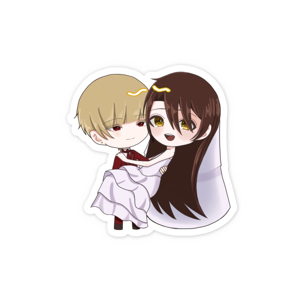 シェリジン(TS)結婚式スマホステッカー