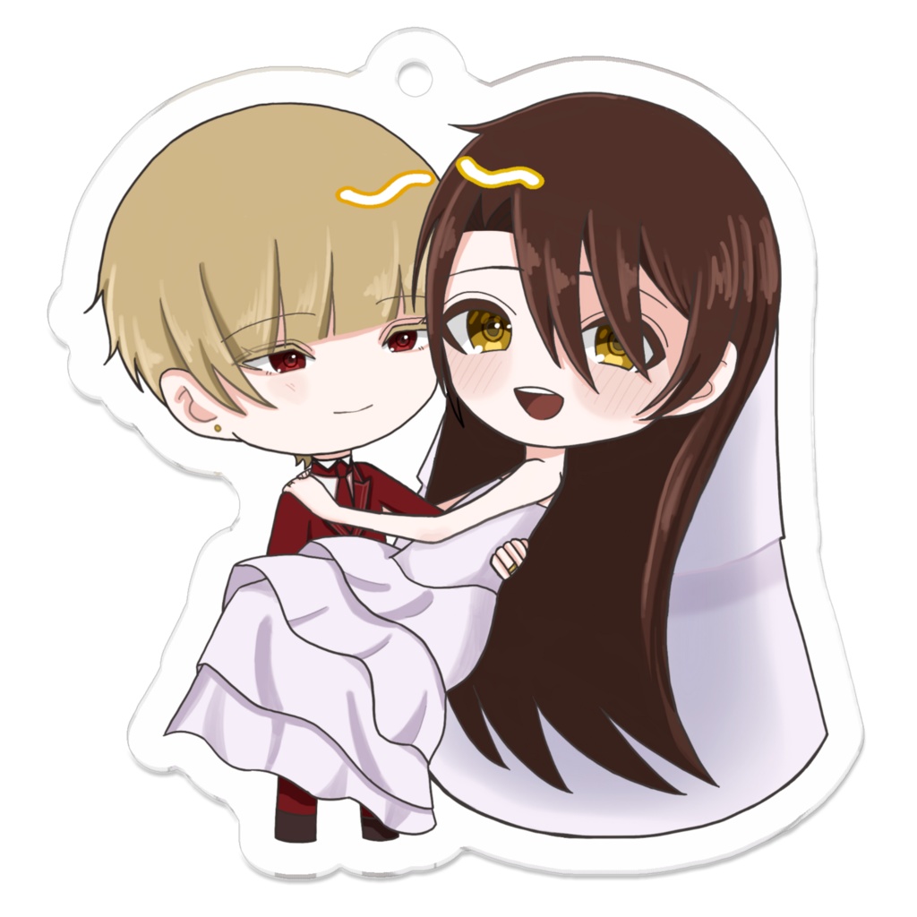 シェリジン(TS)結婚式アクキー50×50mm