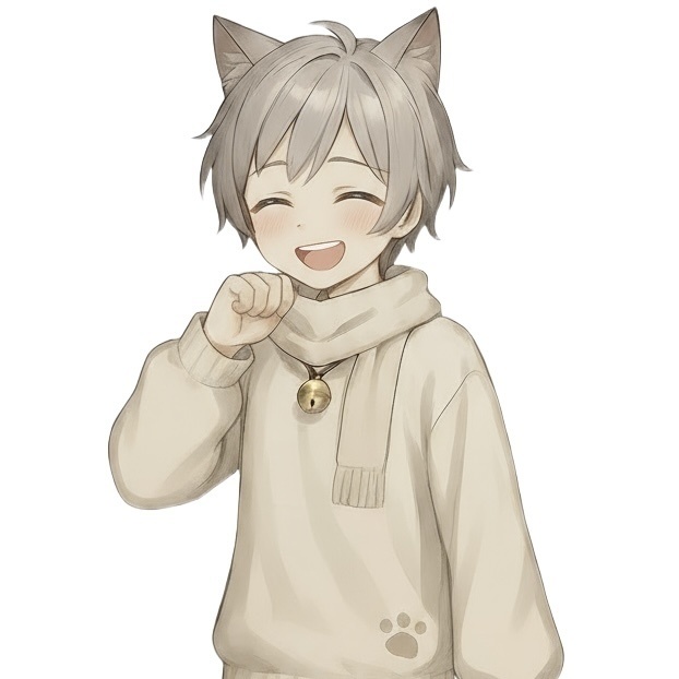 猫耳少年 × カジュアル衣装 立ち絵