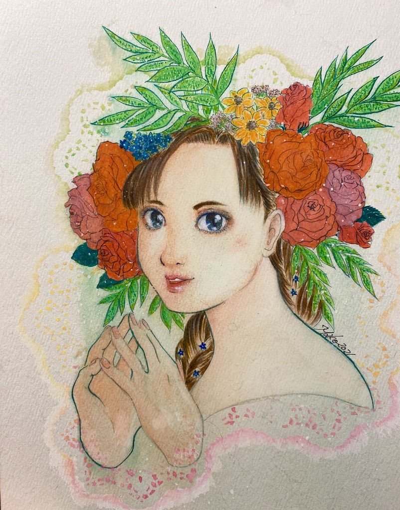 イラストボード 花冠 雲丹さんのつうはん Booth