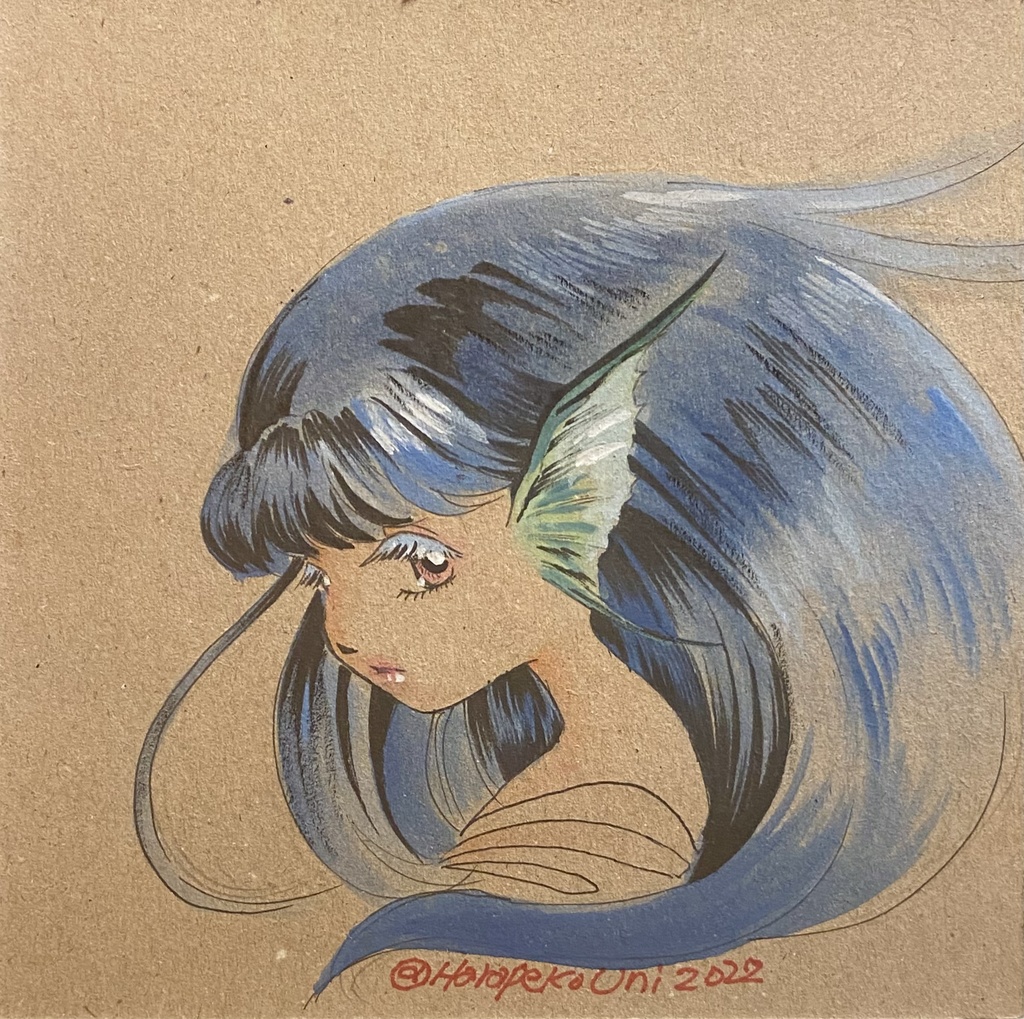 【片翼さんチャリティー】名入れ可・ミニ色紙