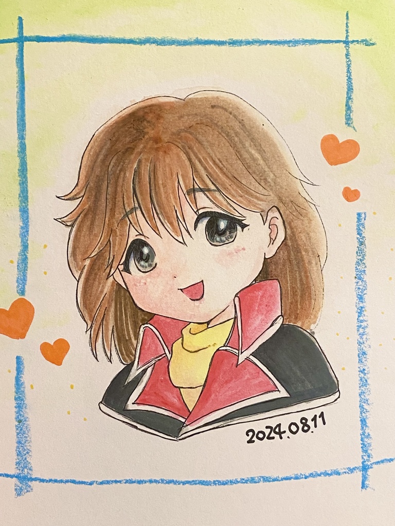 アナログ色紙(渚さやか)