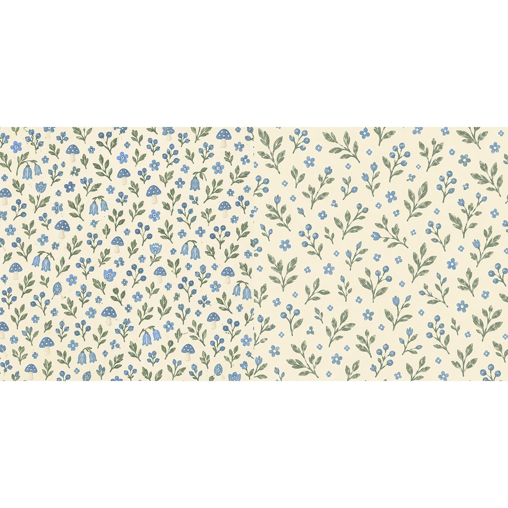 【商用利用OK】北欧ハリネズミと花 03|Nordic Hedgehog & Flowers デジタルペーパー10枚|3600×3600px・JPG