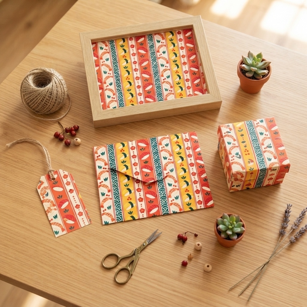 【商用利用OK】和風寿司モチーフ|Japanese Sushi Patterns デジタルペーパー10枚|3600×3600px・JPG