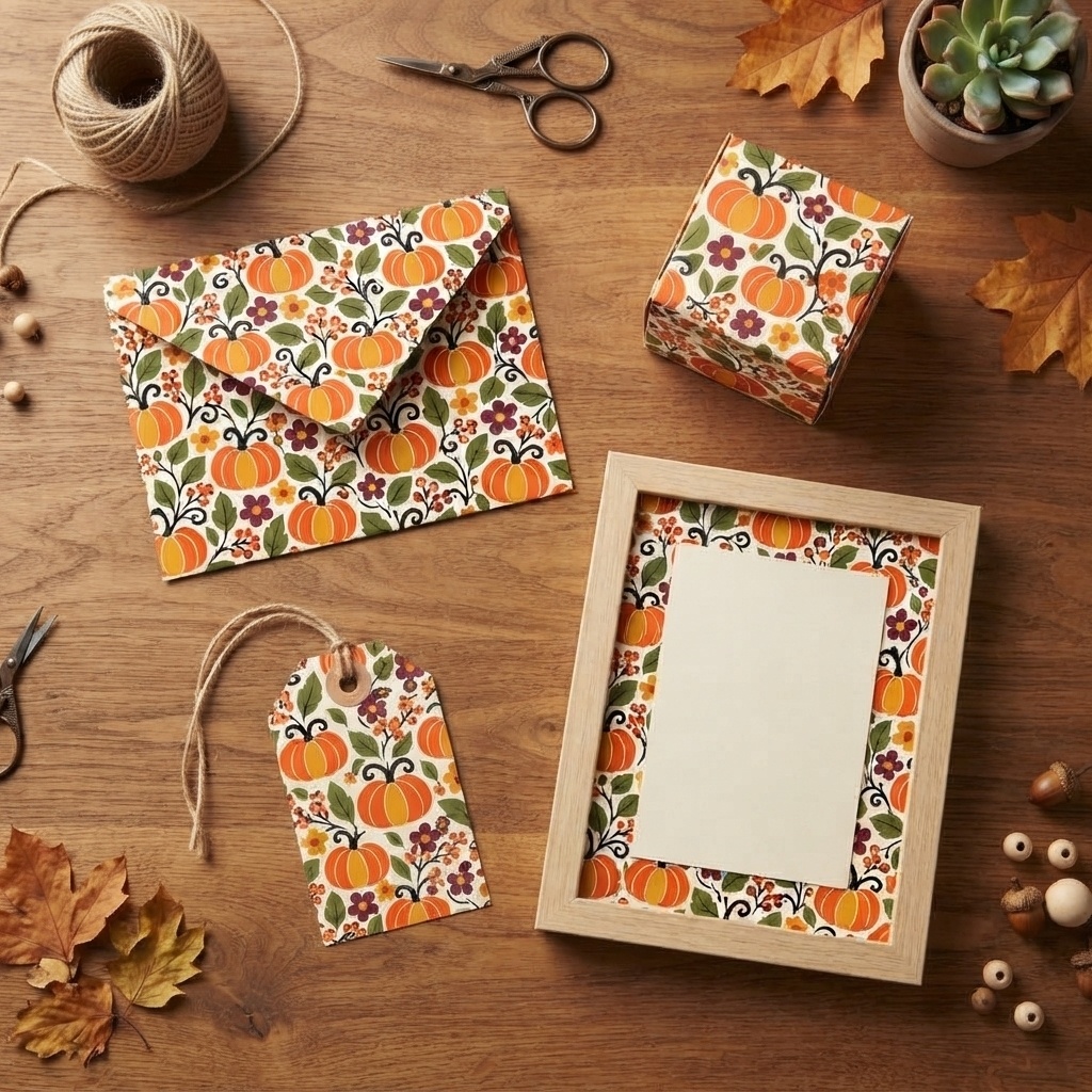 【商用利用OK】レトロハロウィン猫&かぼちゃ|Retro Halloween Cats & Pumpkins デジタルペーパー10枚|