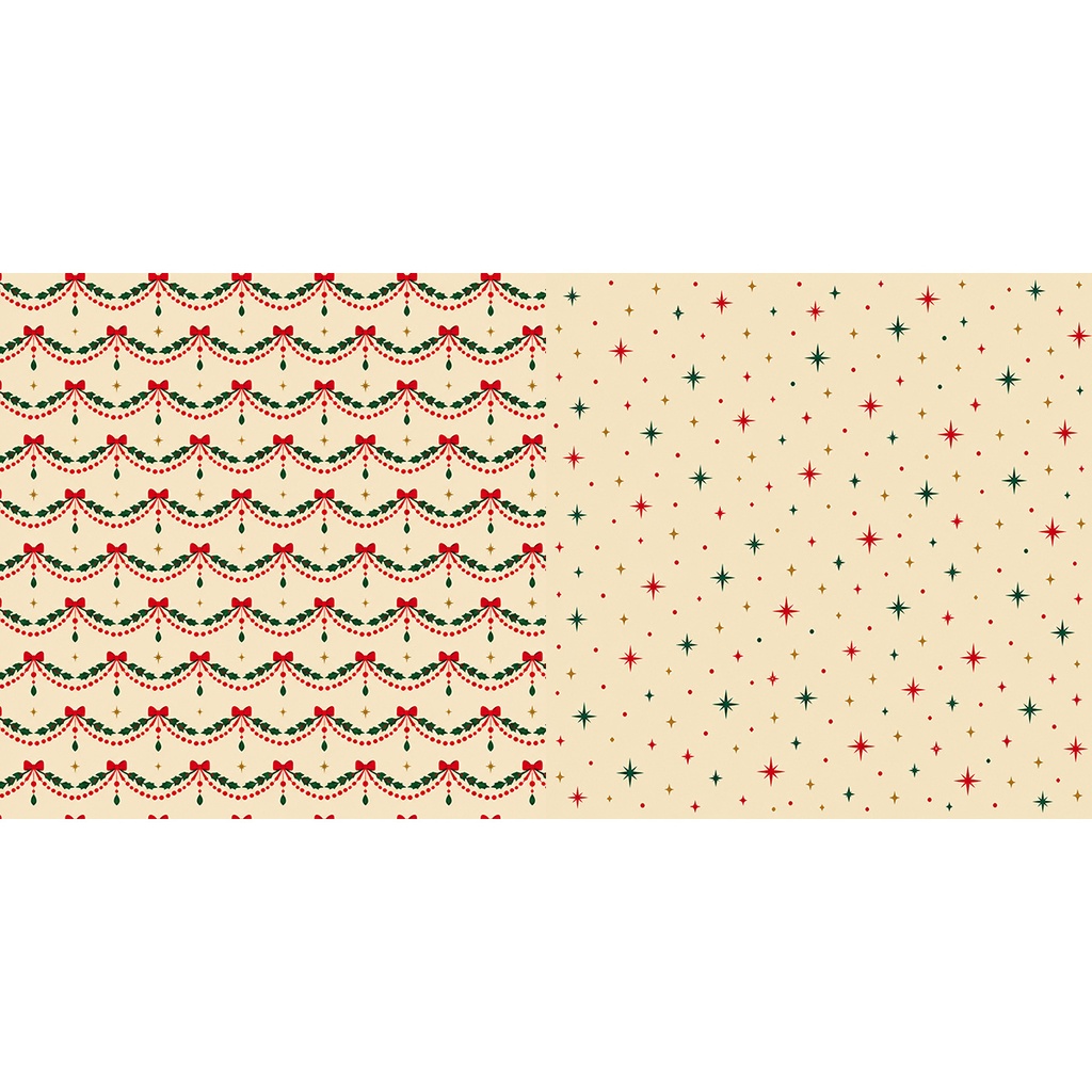 【商用利用OK】レトロクリスマス|Retro Christmas Folk デジタルペーパー10枚|3600×3600px・JPG
