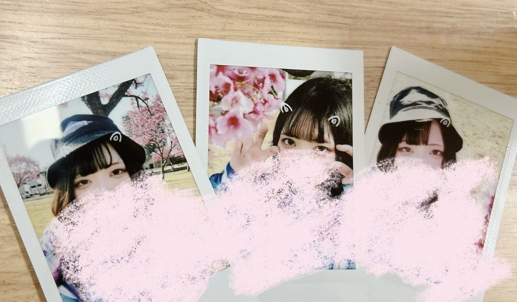 なむちとお花見チェキ！(実写)