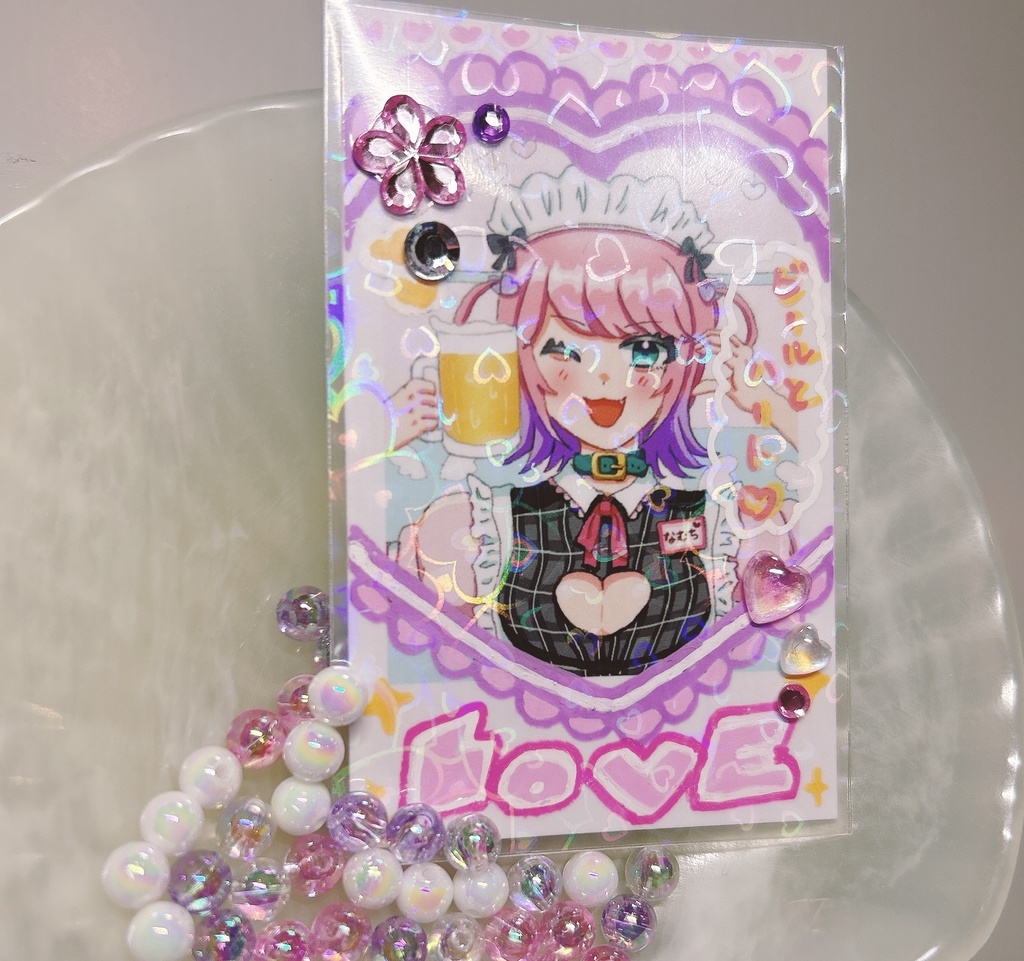 メイドなむちのデコチェキ風カード