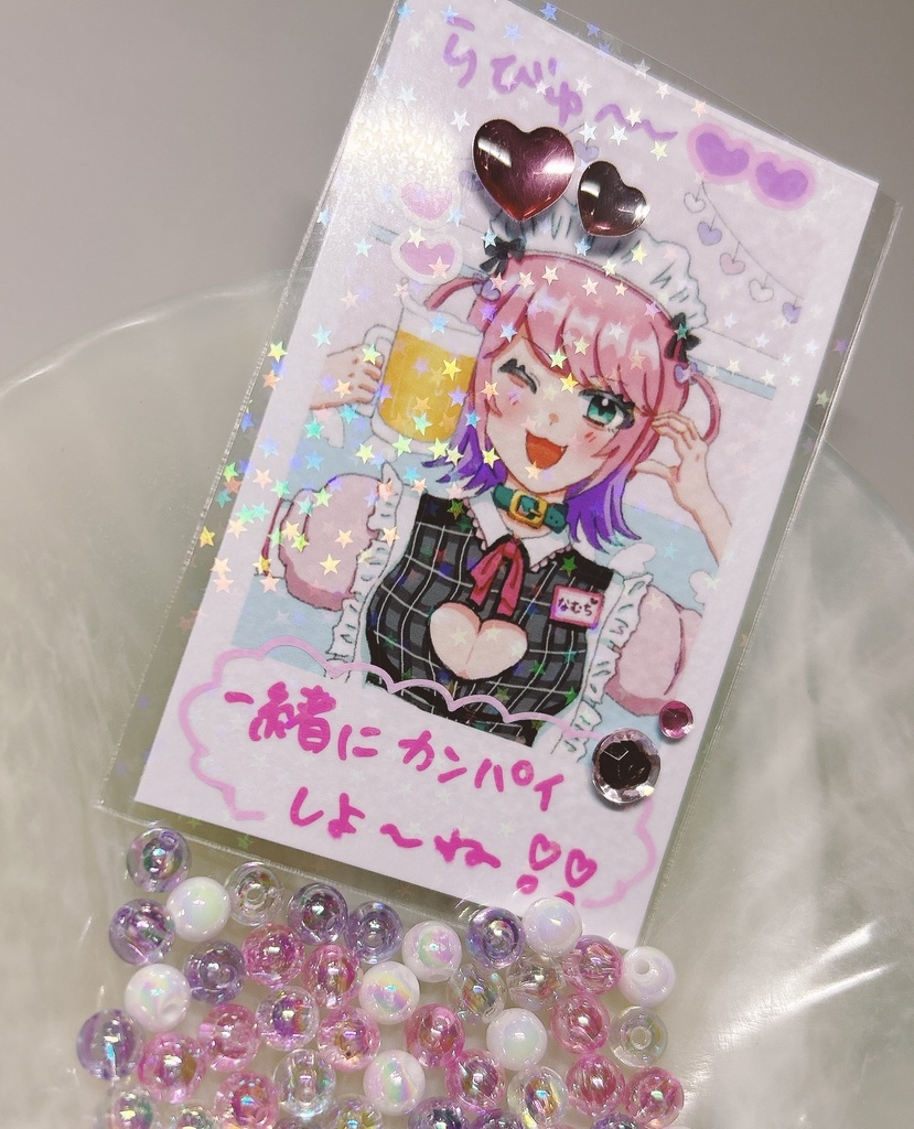 メイドなむちのデコチェキ風カード