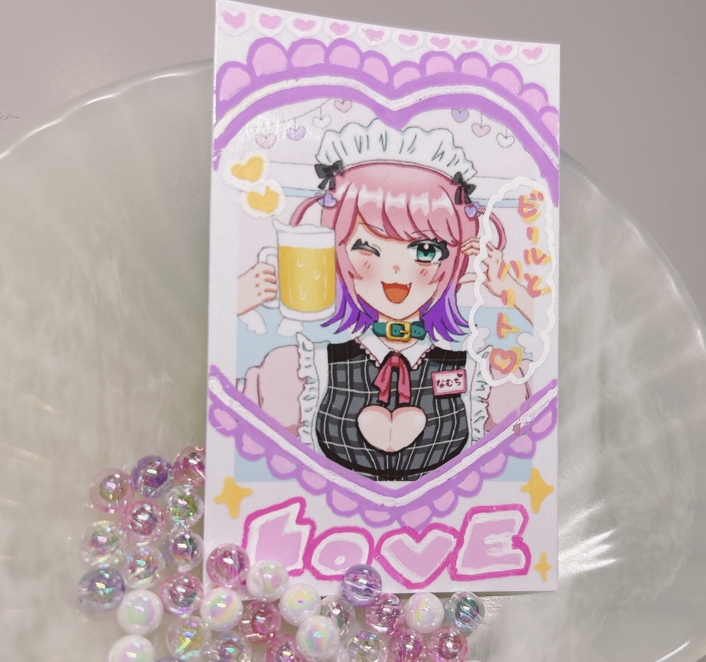 メイドなむちのデコチェキ風カード