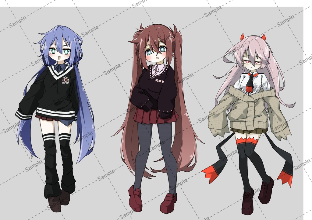 【2】立ち絵イラスト集【制服まとめ】