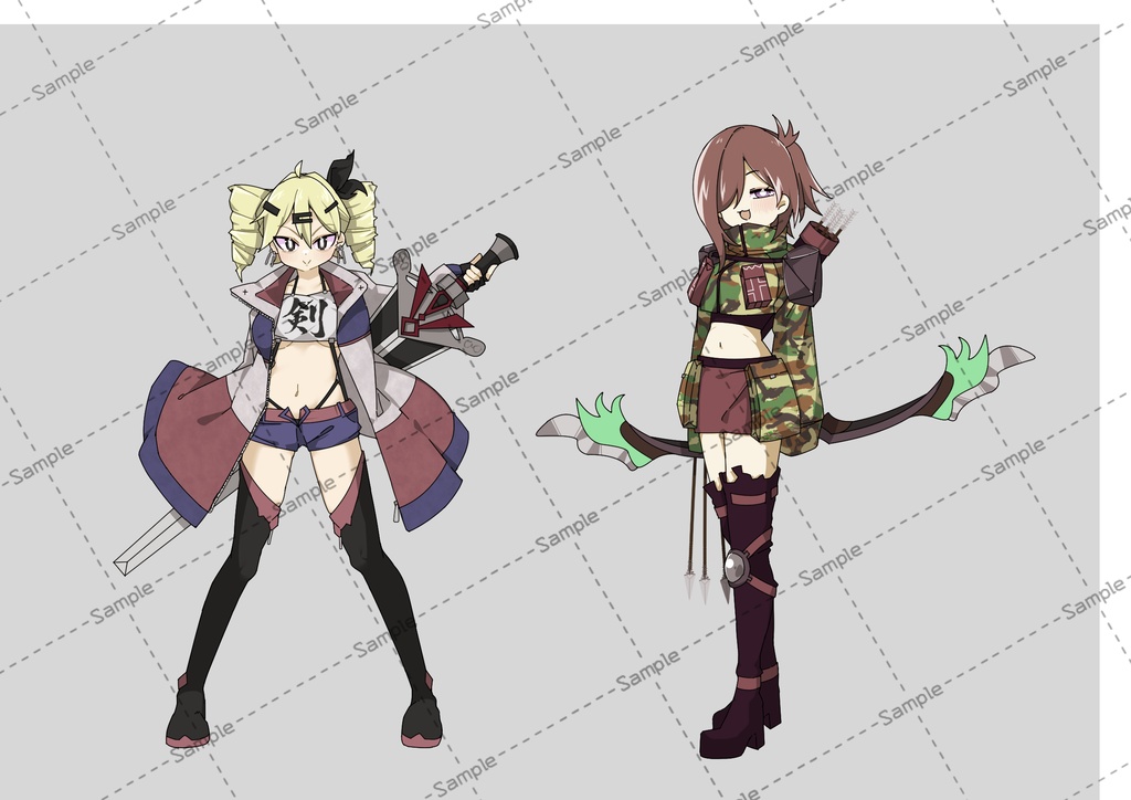 【13】立ち絵イラスト集【武器まとめ】