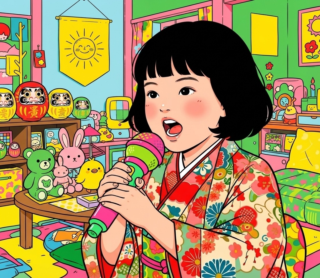 昭和レトロ 歌うイサちゃん