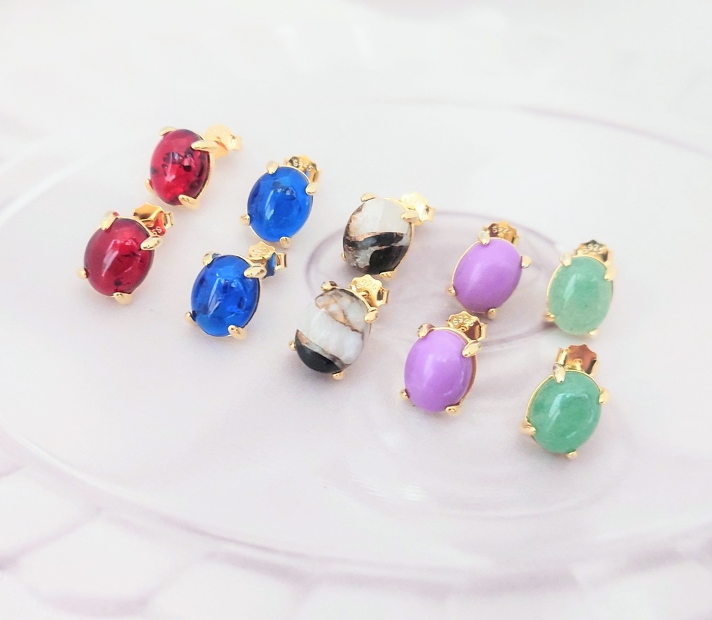 天然石ピアス