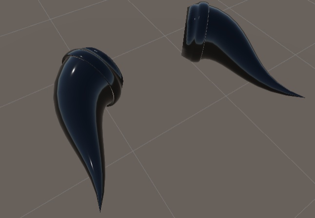 無料 変形したツノ