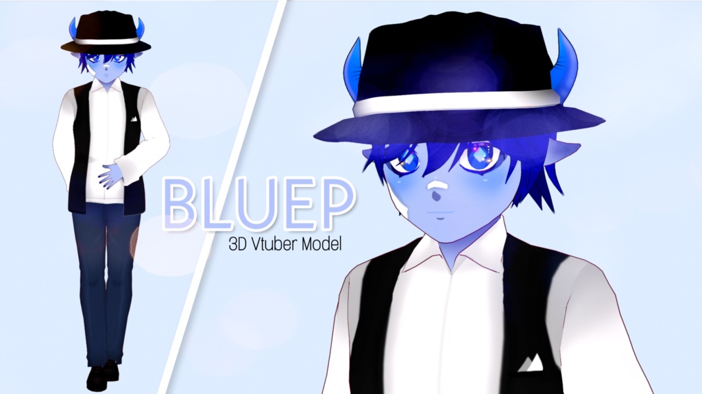 BLUEP the 3D Vtuber Model