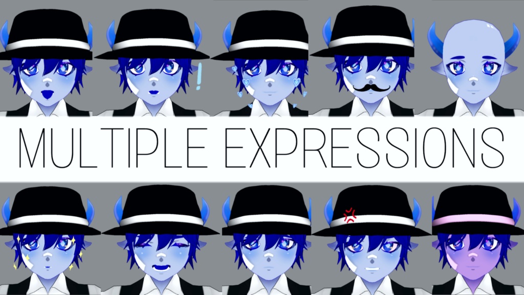 BLUEP the 3D Vtuber Model