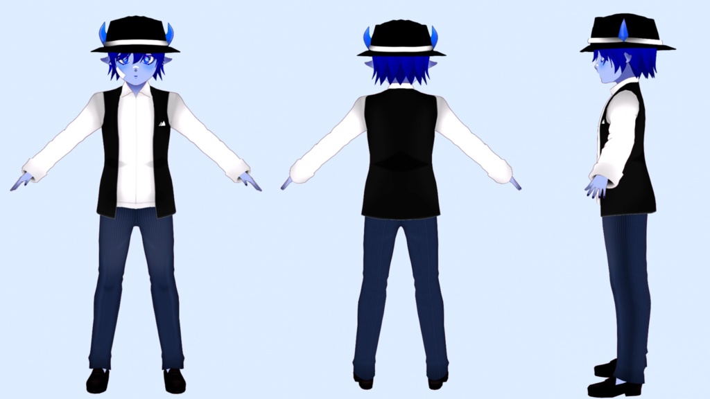 BLUEP the 3D Vtuber Model
