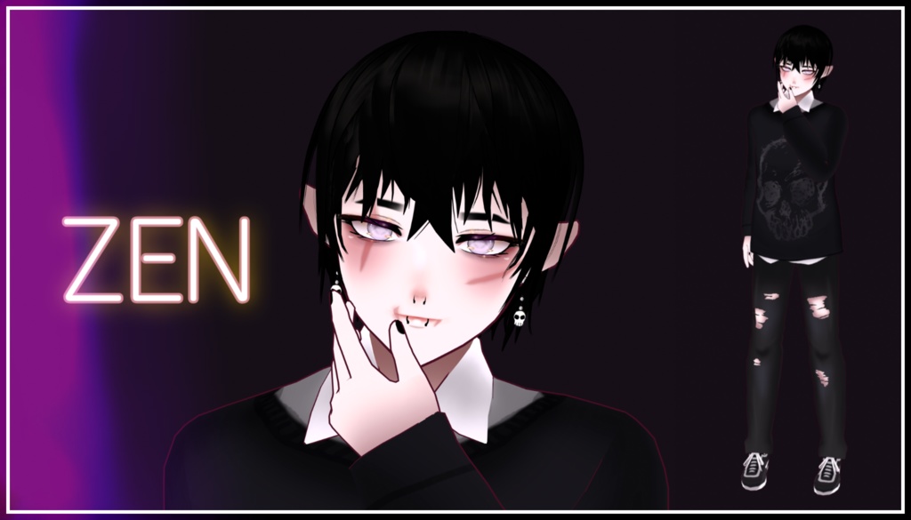 Zen the 3D model / Vtuber