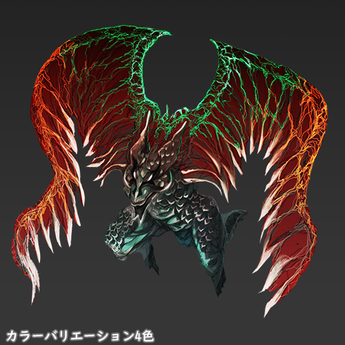 フリー素材 シャンタク鳥 クトゥルフ神話