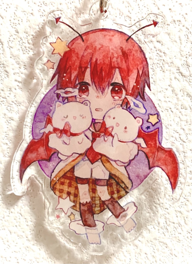 ひとりぼっちのあくまくん　アクリルキーホルダー