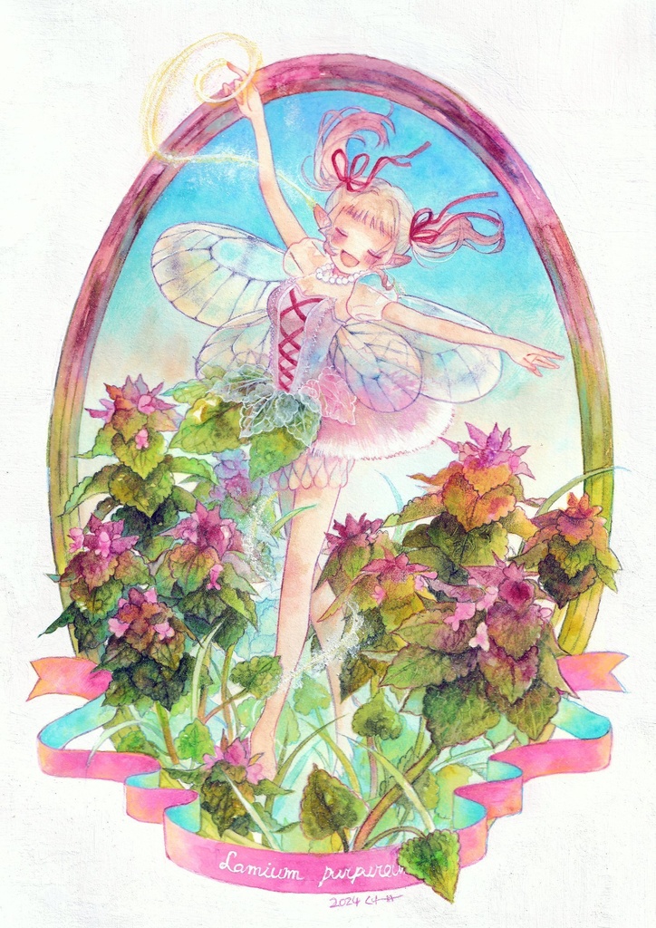 額装作品「踊って、わらって」