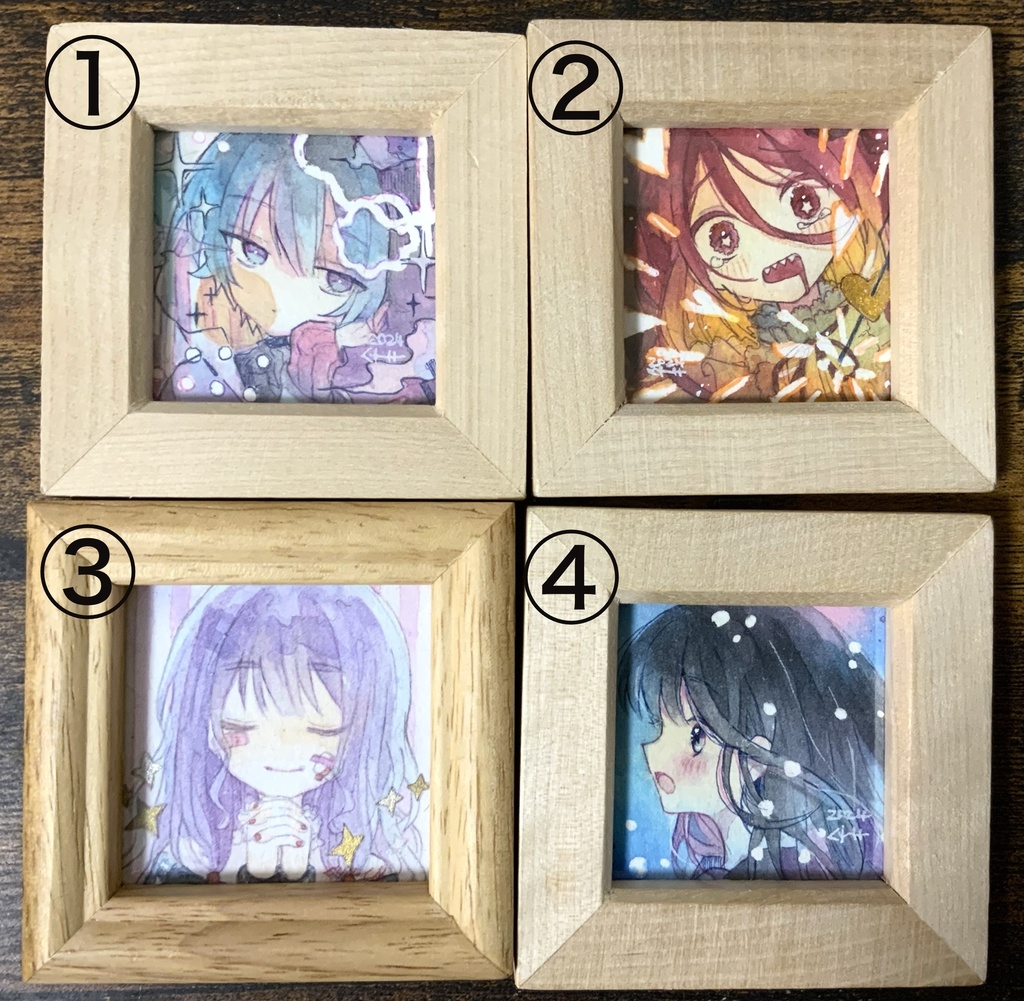 ミニ額原画（正方形）