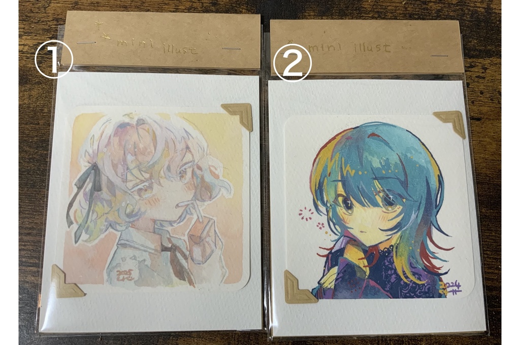 原画　てのひらペーパーイラスト