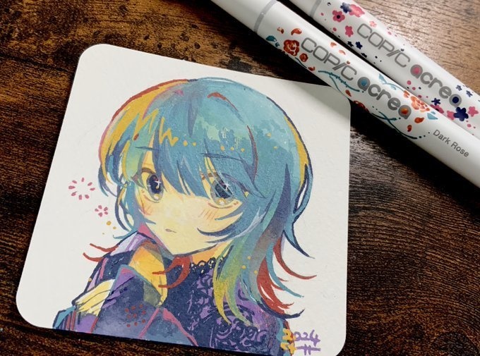 原画 てのひらペーパーイラスト