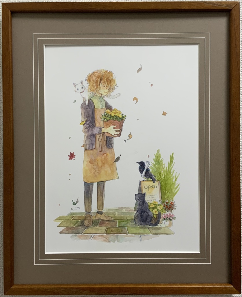 額装原画 「小さなお客様」