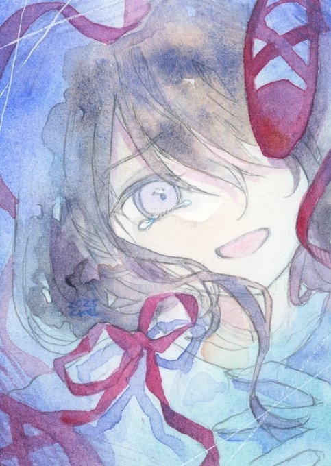 額装原画　「あこがれていたの」