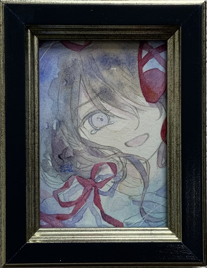 額装原画 「あこがれていたの」