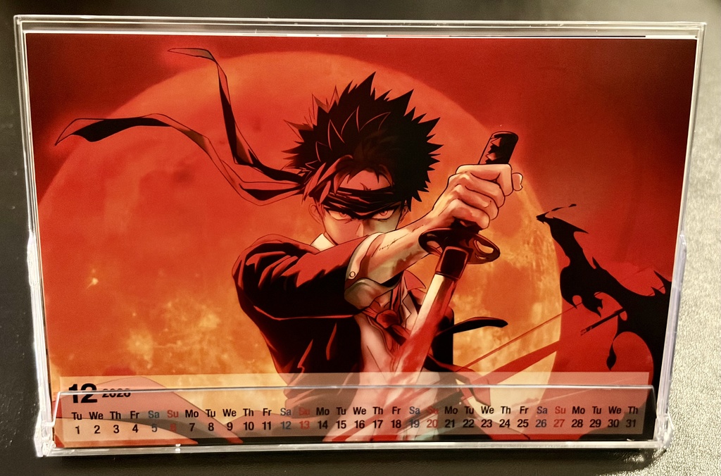 2026年カレンダー＋ポストカード【斬】セット