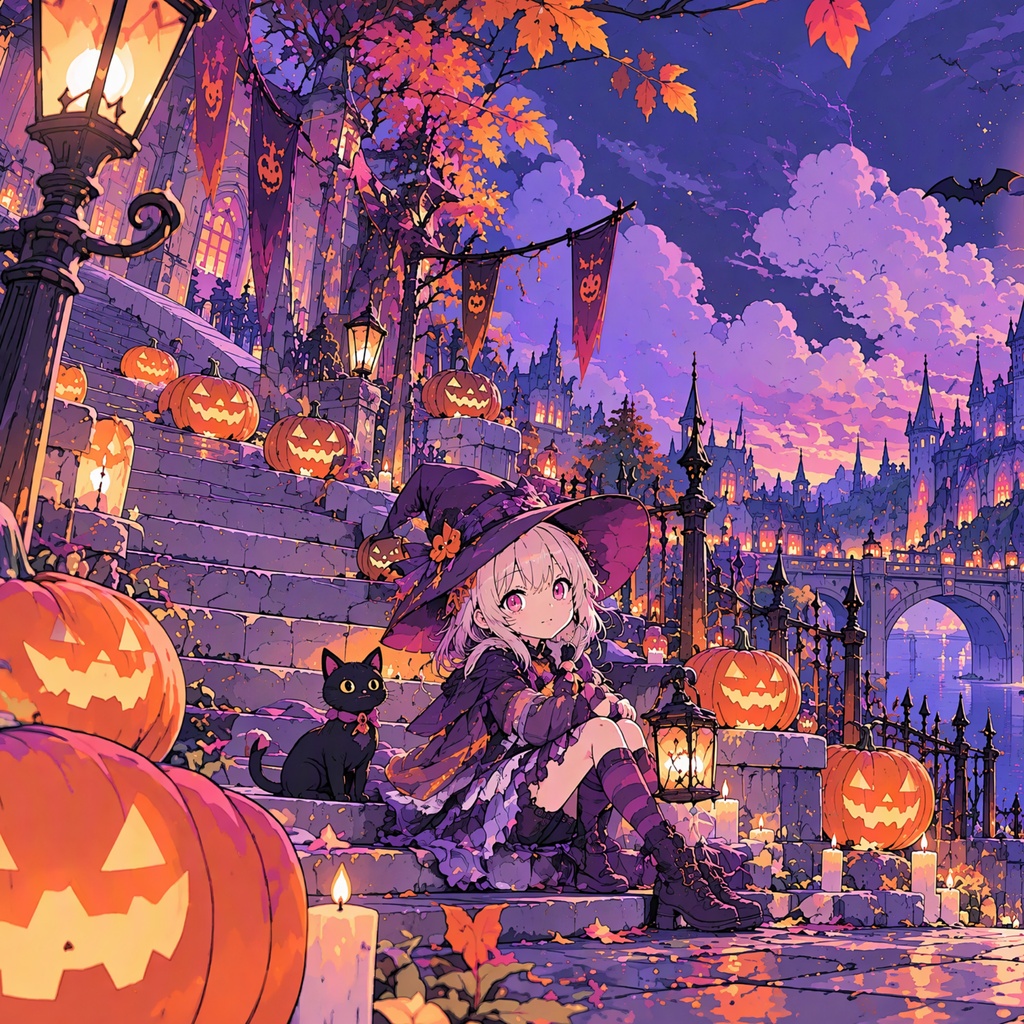 【Free DL】ハロウィンの招待状 | かわいい/chill/pop/vlog/配信・作業・勉強