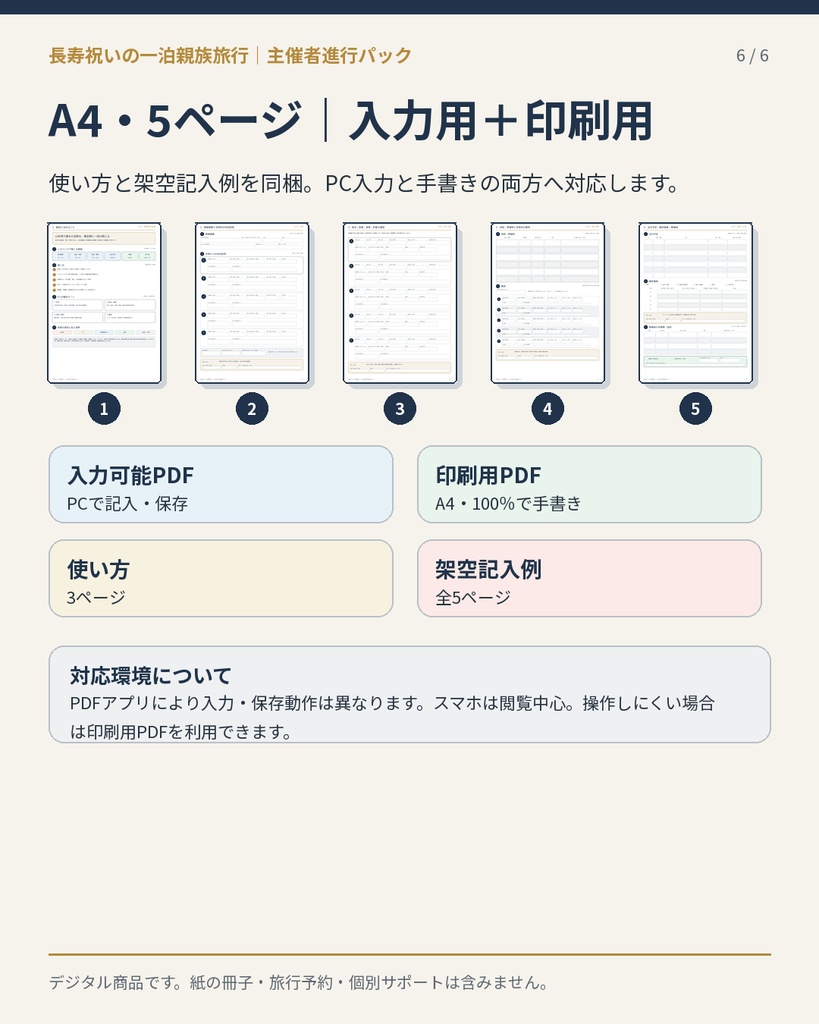 長寿祝いの一泊親族旅行|3〜5世帯の主催者進行パック