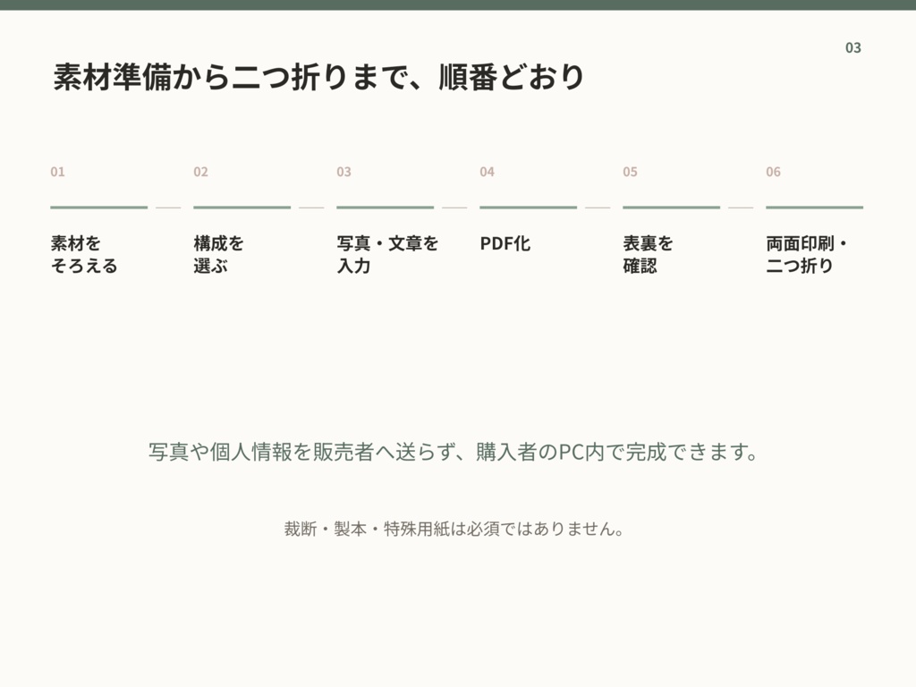 小さな偲ぶ会プログラム テンプレート|写真・略歴・思い出を差し替え【PowerPoint】