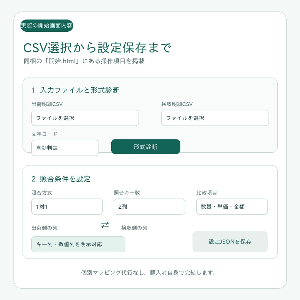 出荷・検収明細 全件照合パック