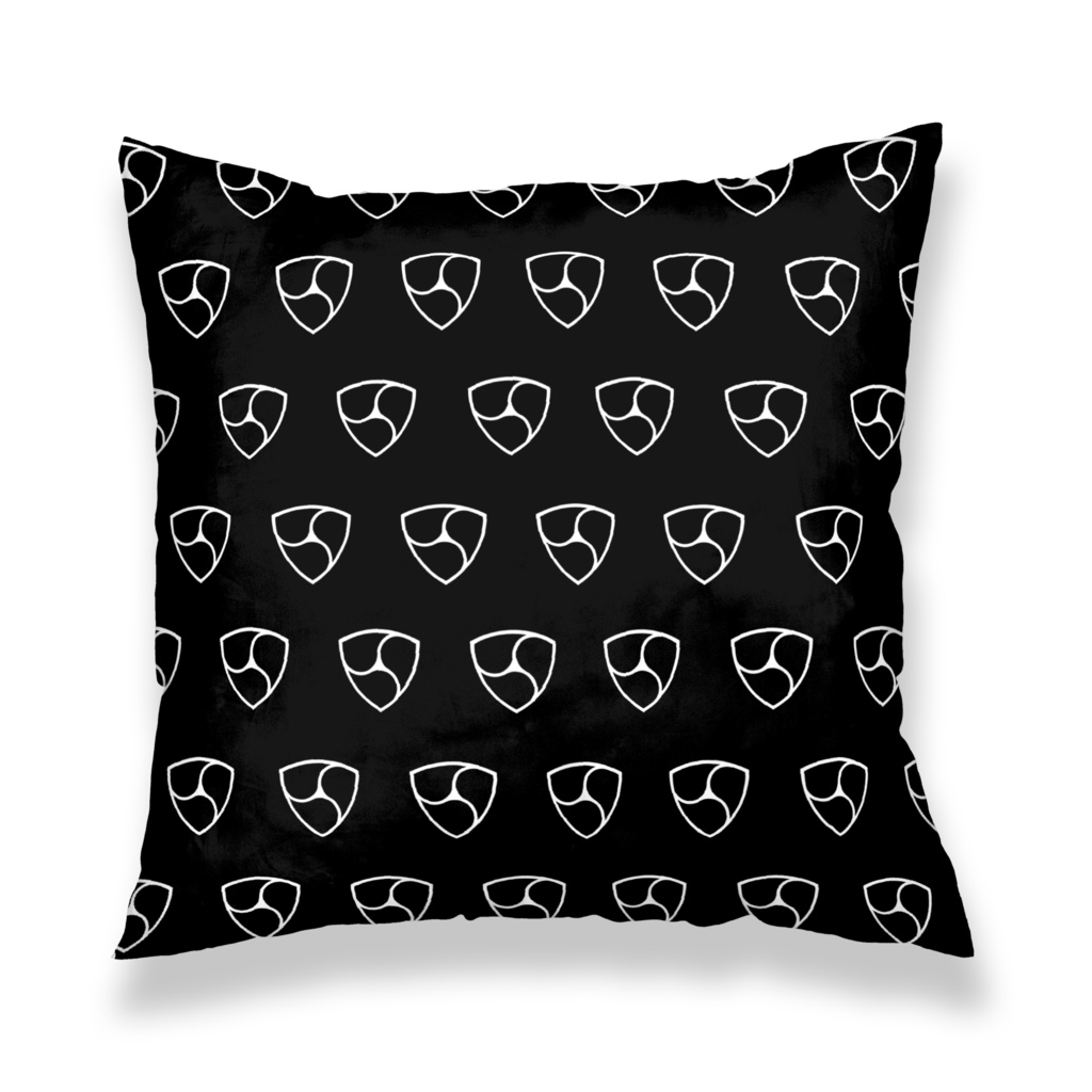 暗号通貨仮想通貨nem クッションカバー(ブラック)