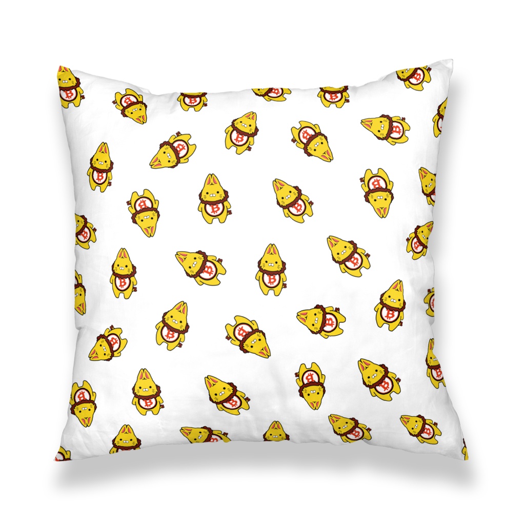 暗号通貨仮想通貨ラビットコイン クッションカバー(A)