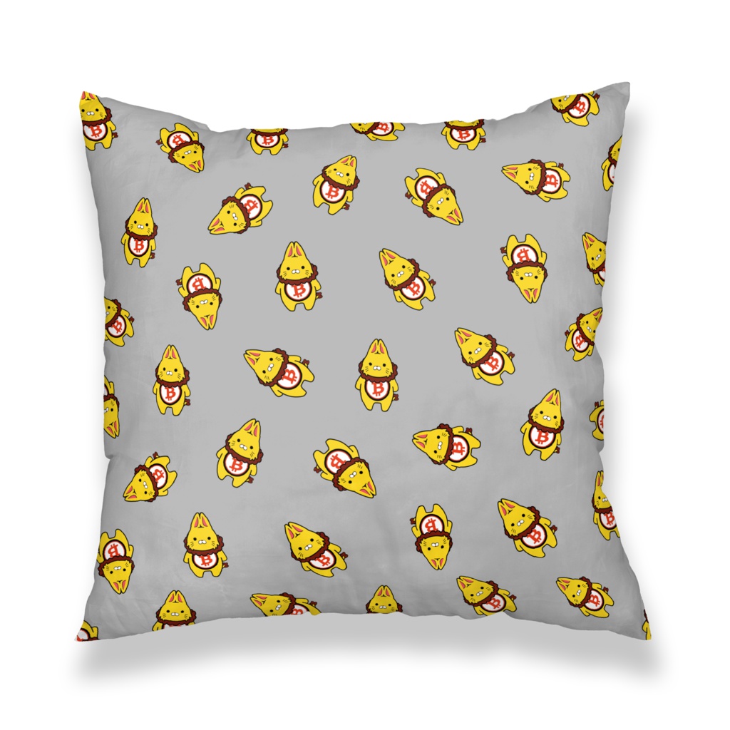 暗号通貨仮想通貨ラビットコイン クッションカバー(B)