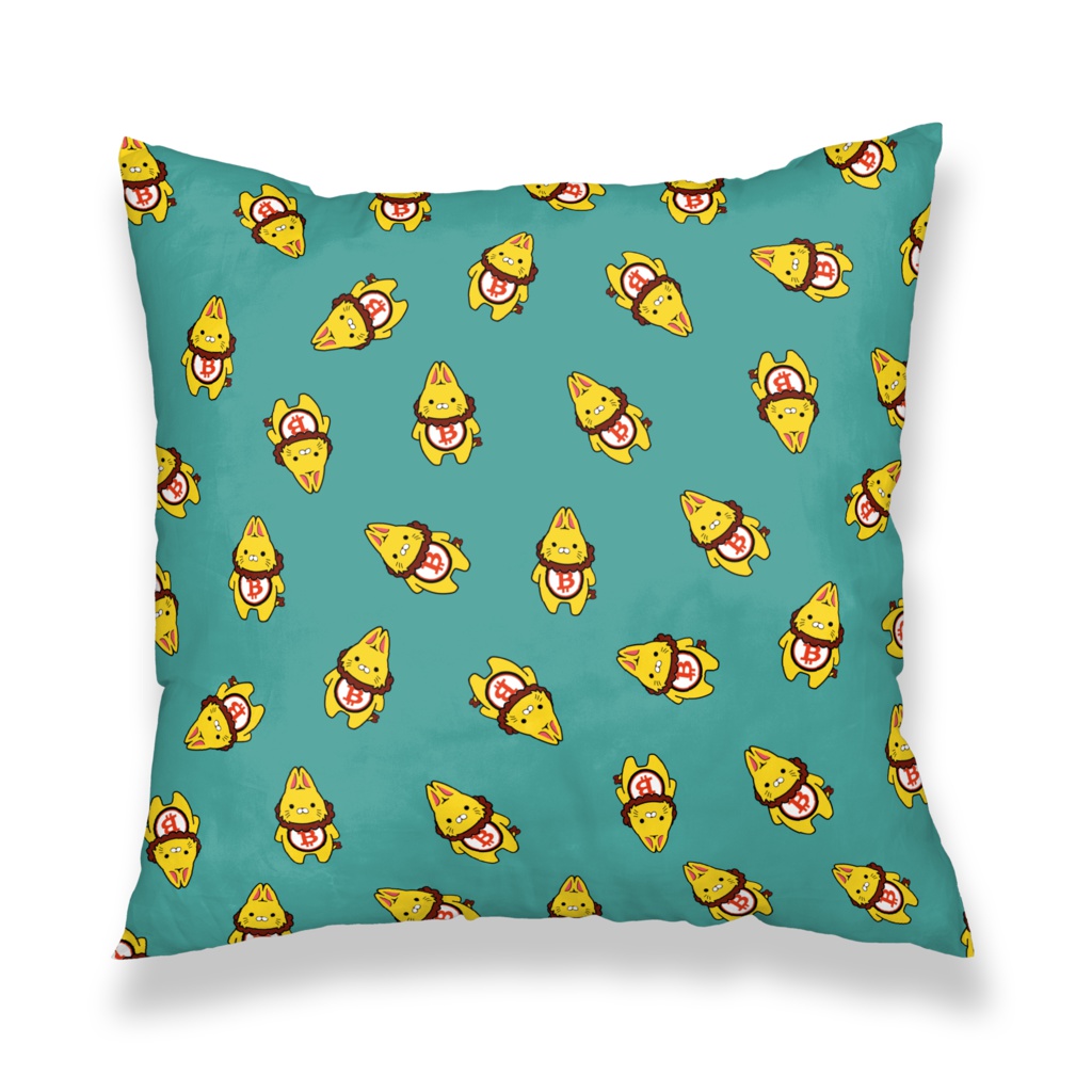 暗号通貨仮想通貨ラビットデザイン クッションカバー(C)