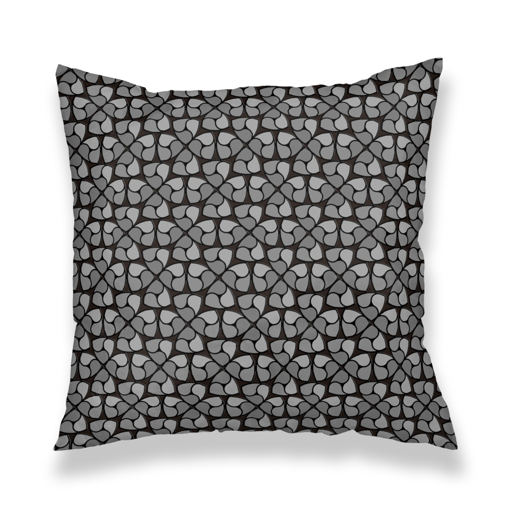 暗号通貨仮想通貨デザイン クッションカバー(アッシュ)