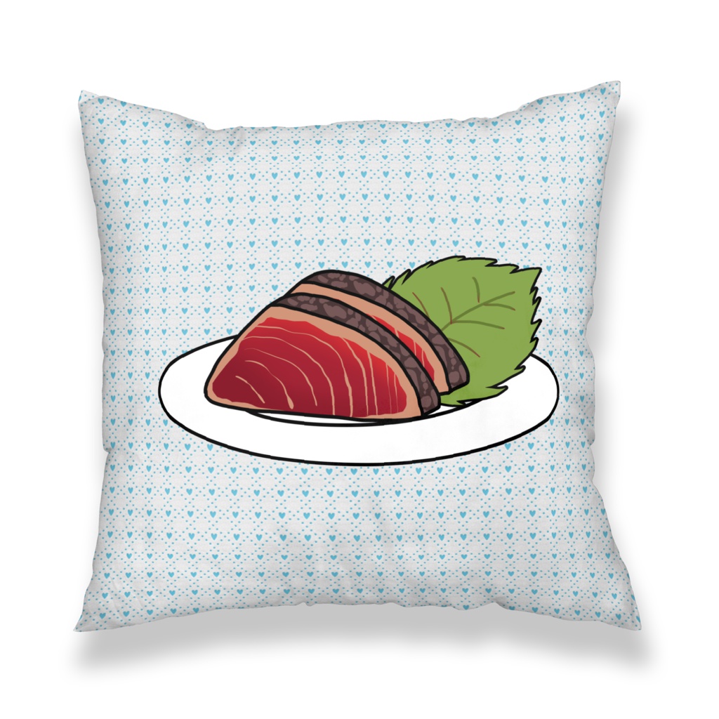 高知県須崎市名物 カツオのたたきクッションカバー