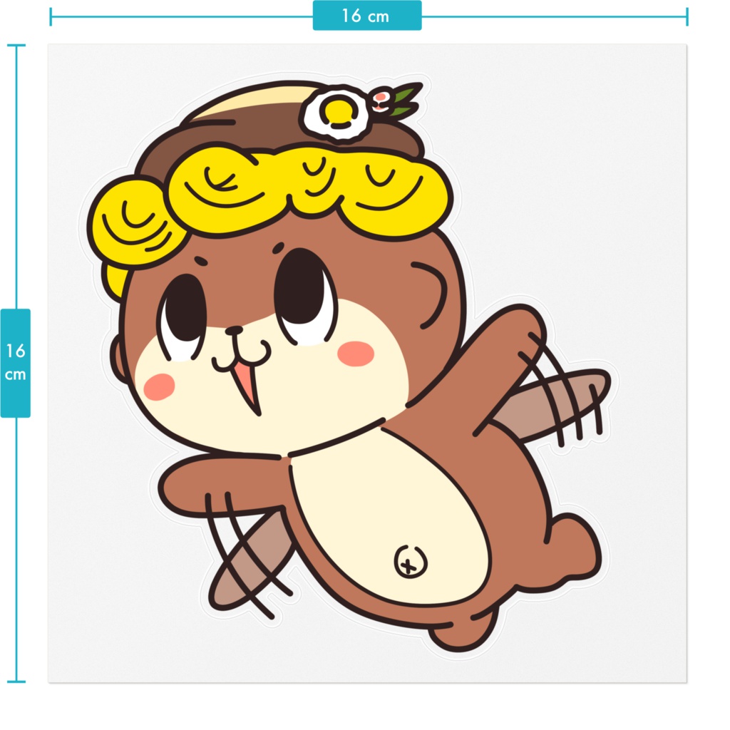 しんじょう君グッズ パタパタステッカー